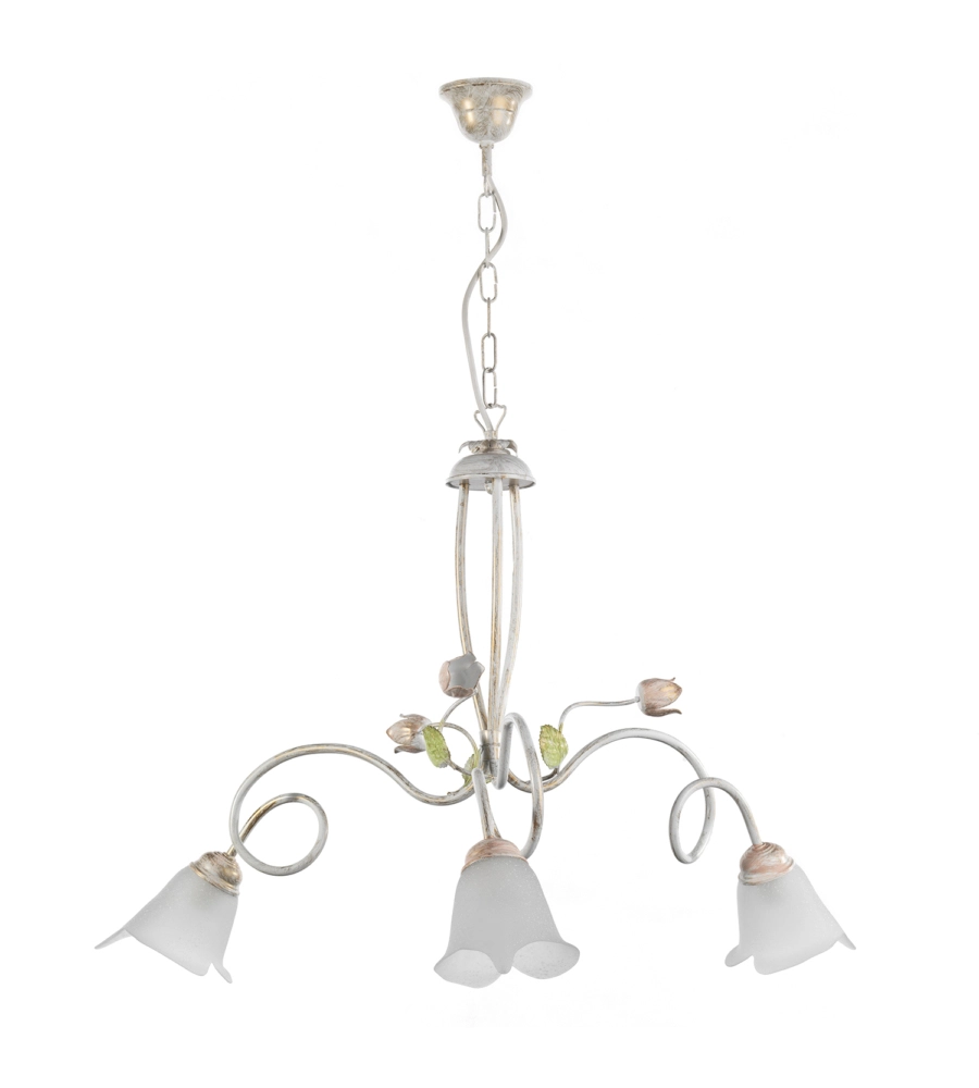 LAMPADARIO 3 LUCI ONLI "WILMA" BIANCO E14